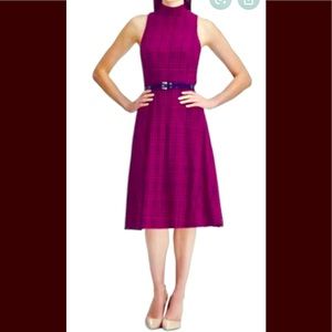 Tommy Hilfiger fit & flare houndstooth dress